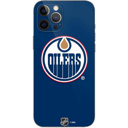 NHL Edmonton Oilers Solid Background iPhone 12 Pro Max Skin
